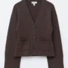 Cardigan in maglia affusolata