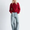 Cardigan in maglia spazzolata