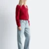 Cardigan in maglia spazzolata