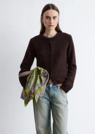 Cardigan in misto alpaca
