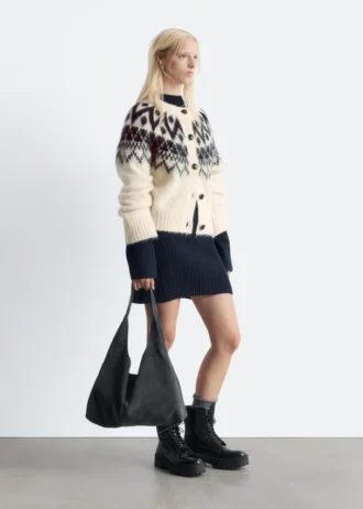 Cardigan in misto mohair