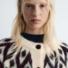 Cardigan in misto mohair