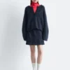 Cardigan in misto mohair spazzolato