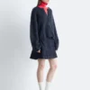 Cardigan in misto mohair spazzolato