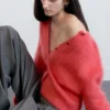 Cardigan in misto mohair spazzolato