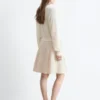 Cardigan in misto seta e cotone
