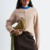 Cardigan lavorato a maglia in misto alpaca