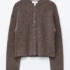 Cardigan lavorato a maglia in misto alpaca