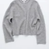 Cardigan lavorato a maglia in misto alpaca