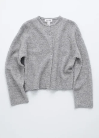 Cardigan lavorato a maglia in misto alpaca