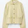 Cardigan oversize in maglia polo