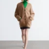 Cardigan oversize in misto mohair