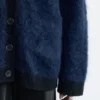 Cardigan oversize in misto mohair