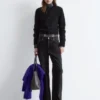 Cardigan spazzolato in misto mohair