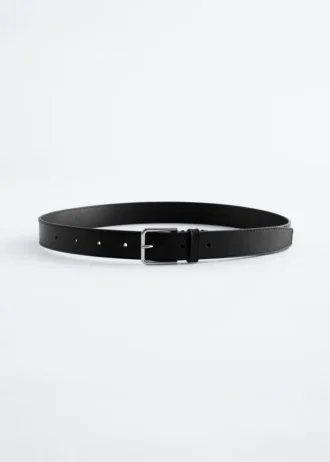 Cintura classica in pelle