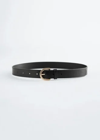 Cintura classica in pelle