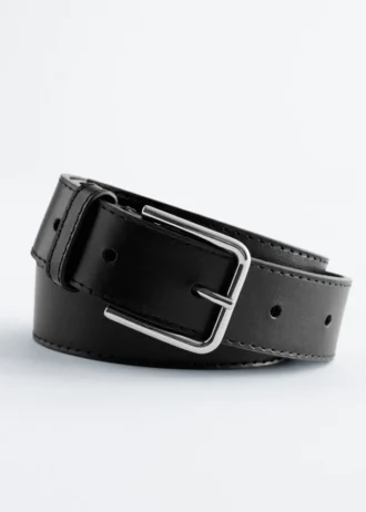 Cintura classica in pelle