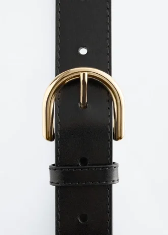 Cintura classica in pelle
