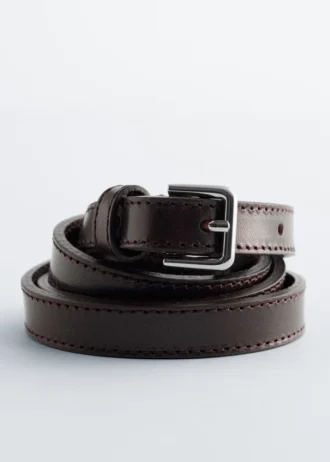 Cintura sottile in pelle