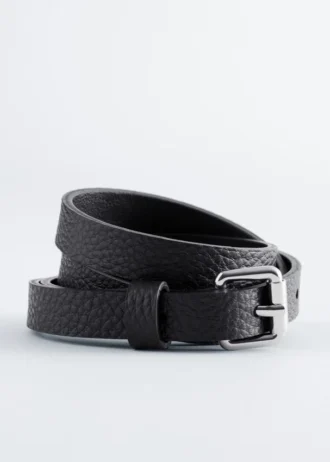 Cintura sottile in pelle