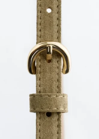 Cintura sottile in pelle scamosciata