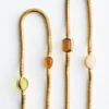 Collana a doppia catena con pietre