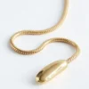 Collana a laccio con catena a serpente