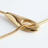 Collana a laccio con catena a serpente