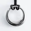 Collana in pelle con ciondolo ad anello