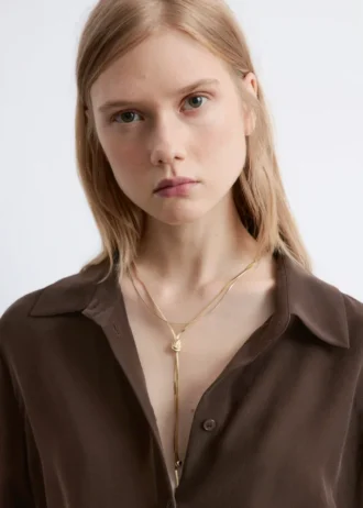 Collana Lariat con dettaglio a nodo