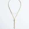 Collana Lariat con dettaglio a nodo