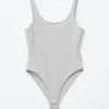 Corpo in jersey con scollo rotondo
