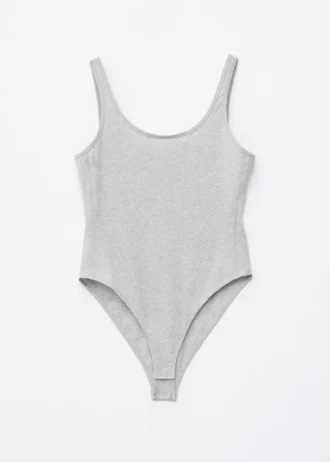Corpo in jersey con scollo rotondo