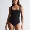 Costume da bagno con fiocchi testurizzati