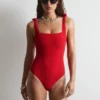 Costume da bagno con fiocchi testurizzati