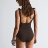 Costume da bagno con fiocchi testurizzati