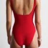 Costume da bagno con fiocchi testurizzati