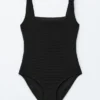 Costume da bagno con fiocchi testurizzati