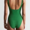 Costume da bagno con fiocchi testurizzati