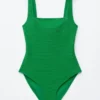 Costume da bagno con fiocchi testurizzati