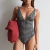 Costume da bagno con scollo a V