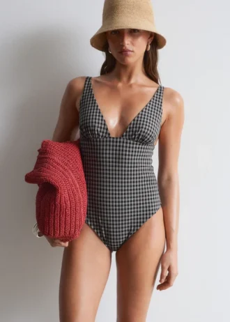 Costume da bagno con scollo a V