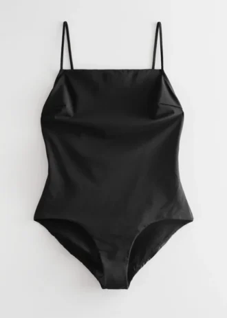 Costume da bagno con spalline e schiena scoperta