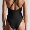 Costume da bagno con spalline incrociate sulla schiena