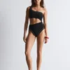 Costume da bagno monospalla con cut-out