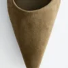 Décolleté con tacco largo in pelle scamosciata