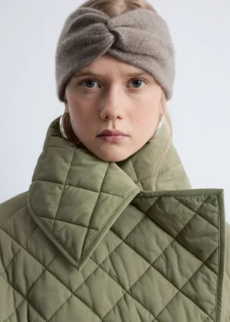 Fascia in cashmere con nodo intrecciato
