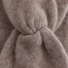 Fascia in cashmere con nodo intrecciato