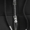 Felpa con cappuccio corta in scuba con zip