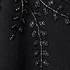 Felpa con ricamo in strass
